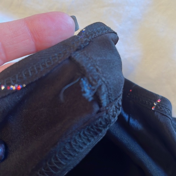 MARC JACOBS Glitter Pinstripe Dress Glitter-embellished Stretch-knit Size XS - Picture 15 of 17